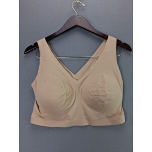 Soma Bralette Enbliss Wireless XXXL Nude Seamless V-Neck Comfort Stretch